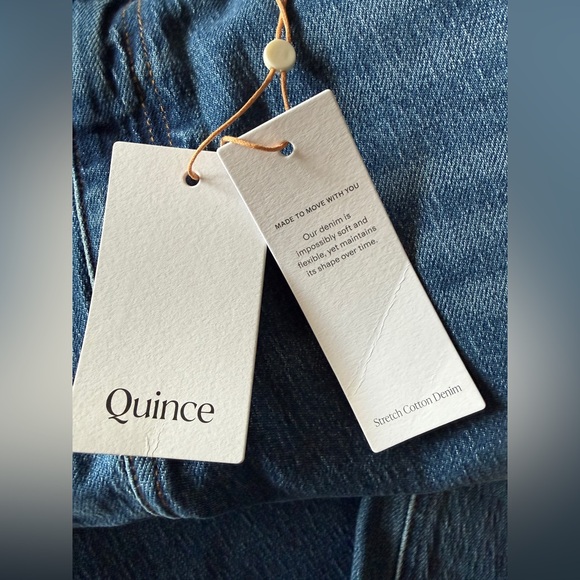 QUINCE Stretch Relaxed Straight Leg Jeans Size 31 - Picture 5 of 5